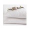 Coppia Sopra Federa Per Guanciale Bianca Jacquard Zip Cuscino Letto Cotone