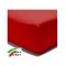 Lenzuolo Angolo Con Elastici Francese Prodotto Italiano In Percalle Rosso