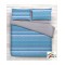 Lenzuolo Sopra Piano Una Piazza Made In Italy Puro Cotone Baia Blu