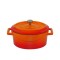 Casseruola Ovale Con Due Manici In Ghisa Con Coperchio 29x22cm